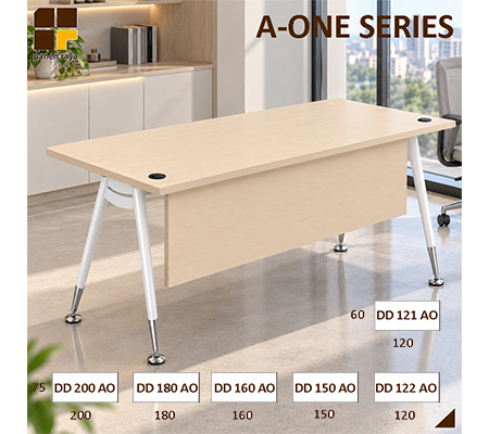 Panen Raya Meja Kantor Indachi A One DD 121 AO / DD 122 AO / DD 150 AO / DD 160 AO / DD 180 AO / DD 200 AO Melamine