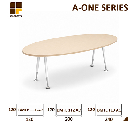 Panen Raya Meja Meeting Elips Indachi A One DMTE 111 AO / DMTE 112 AO / DMTE 113 AO Maple