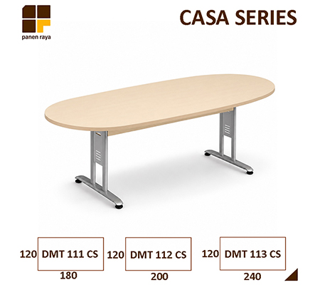 Panen Raya Meja Meeting Oval Indachi Casa DMT 111 CS / DMT 112 CS / DMT 113 CS Maple