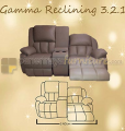 Panen Raya Furniture PLATINUM SOFA RECLINING 321 GAMMA 5RC