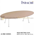 Panen Raya Furniture Meja Meeting Elips Indachi A One DMTE 113 A O Maple 240x120x75