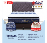 Panen Raya Central Platinum Pillow Top with Bluegel Oasis Full Set