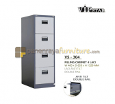 Panen Raya Filling Cabinet Metal 4 Laci VIP Star VS 304 460x620x1320 mm