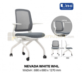 Panen Raya Kursi Kantor UNO Nevada Wheel White-Grey